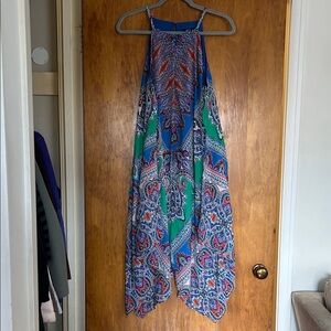 Flowy multicolor spaghetti strap size10